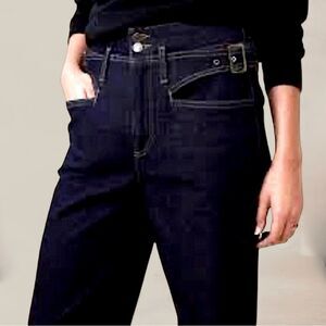 NWT Ultra High-Rise Heritage Relaxed Fit Barrel Jeans Dark Wash Size 27/4